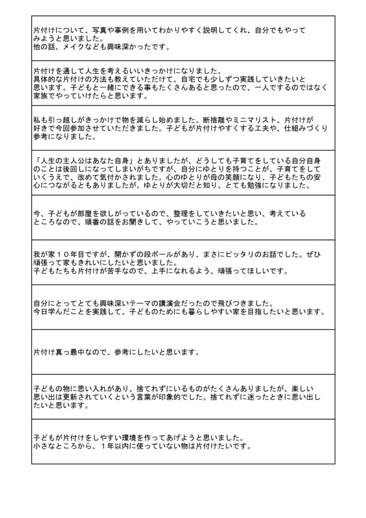 講演　自分らしく　ウェルビーイング　人生　片付け　整理整頓　整理収納　子育て　全国　講師　断捨離　キッチン　洗面　女性　整理　仕組み　コーチング　心理　男性　男女参画　ママ　輝く　笑顔　幼稚園　小学校　中学校　高校　